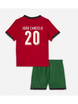 Billige Portugal Joao Cancelo #20 Hjemmedraktsett Barn EM 2024 Kortermet (+ Korte bukser)